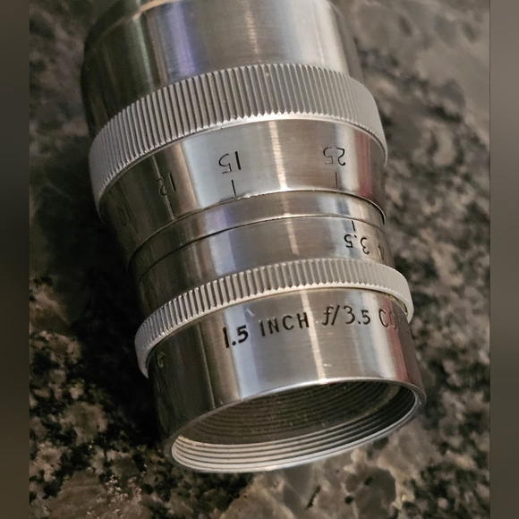 Bell & Howell Super Comat 1.5" f/3.5 Vintage D Mount Movie Camera Lens With Box - Picture 2 of 11